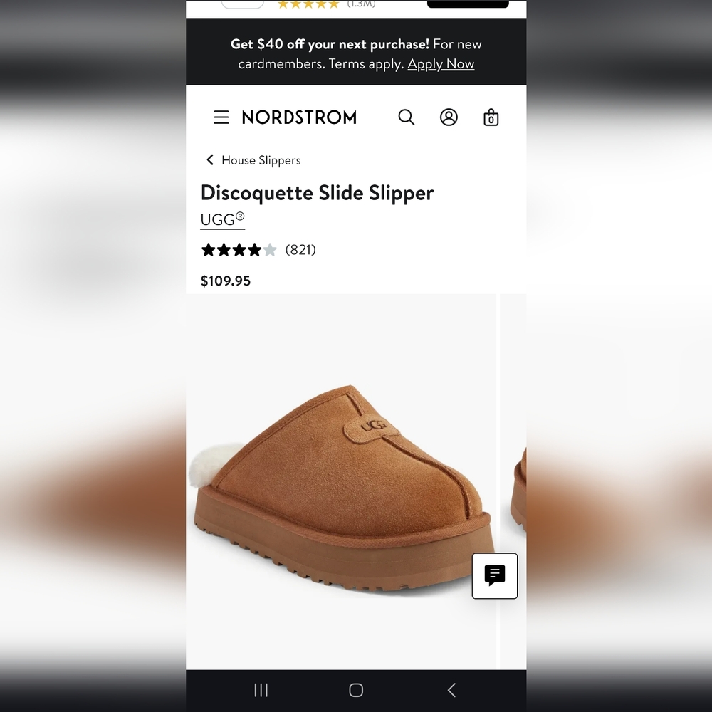 UGG Brown Discoquette Slide Slipper
